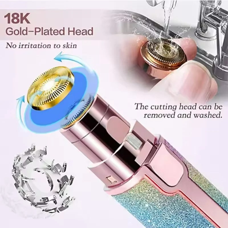 Eyebrow Trimmer 2 in 1 Rechargeable Eyebrow Trimmer
