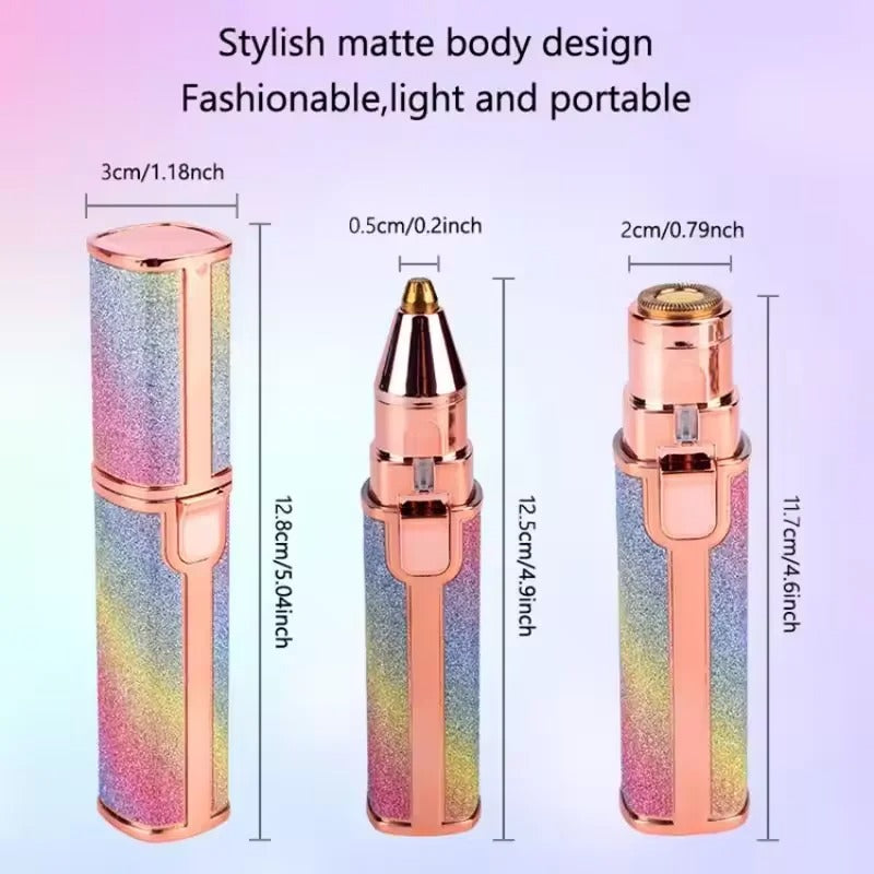 Eyebrow Trimmer 2 in 1 Rechargeable Eyebrow Trimmer